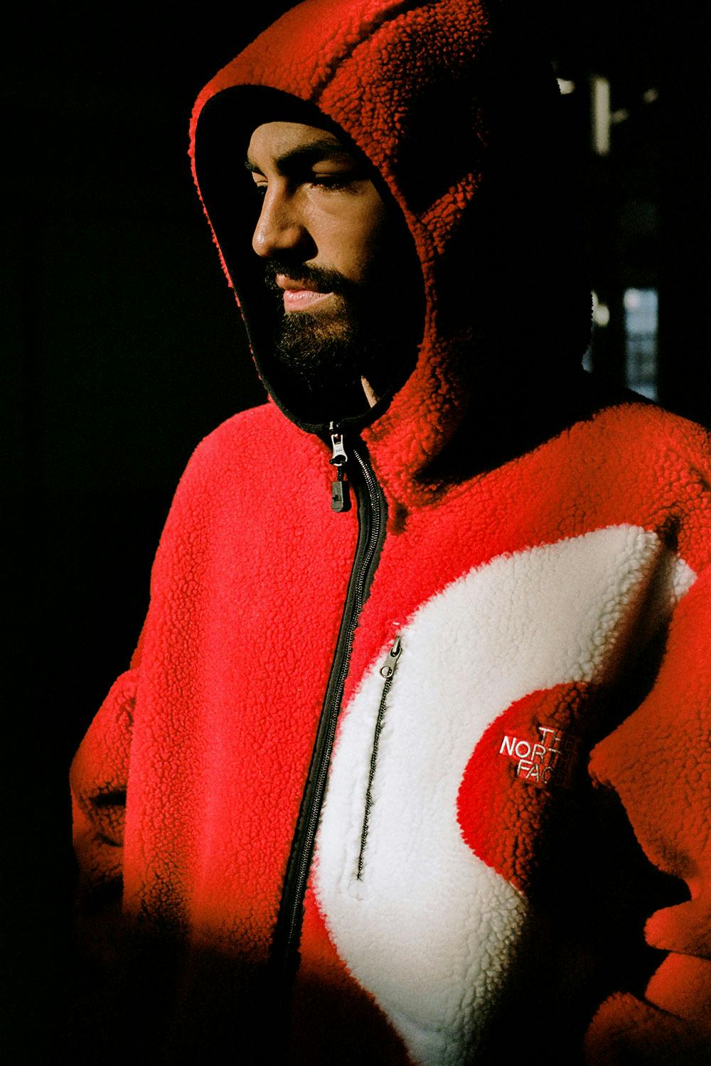 supreme north face jacket s logo